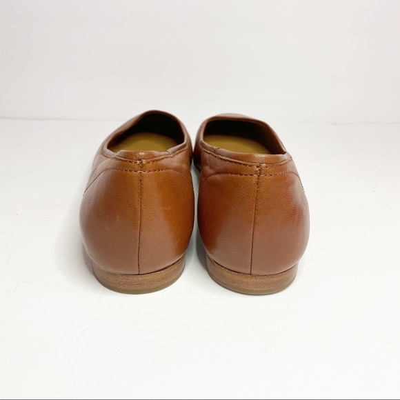 Frye Gloria Leather Ballet Flat in Cognac Shoes - Picture 8 of 11